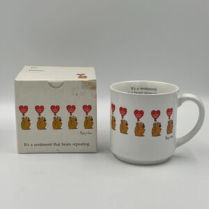Vintage Sandra Boynton #718 I Love You Coffee Mug Bear Heart Balloon in Box